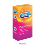 Durex PleasureMax với kết cấu gân và hạt giúp tăng cường khoái cảm cho cuộc yêu