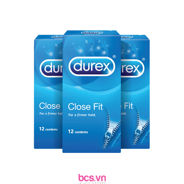 Bcs Durex Close Fit cỡ nhỏ siêu mỏng (3 chiếc)