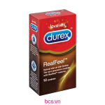 Bcs Durex Real Feel cao cấp siêu mỏng (12 chiếc)