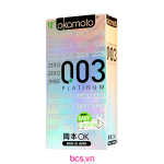 Bao cao su Okamoto Platinum 0.03 siêu mỏng (3 chiếc)