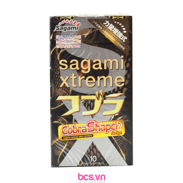 Bao cao su Sagami Xtreme Cobra thiết kế đặc biệt (10 chiếc)