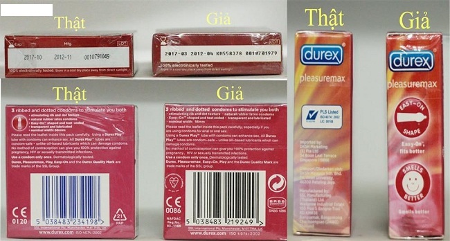 cách phân biệt bao cao su durex thật và giả