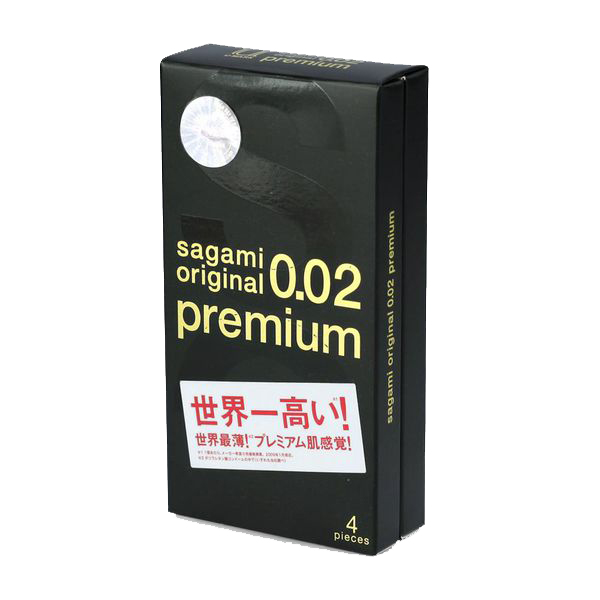 Bao Cao Su cao cấp Sagami Original 0.02 Premium – Hộp 4 chiếc