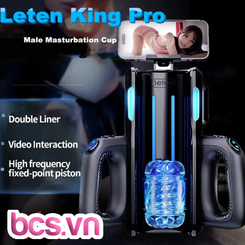 Cốc thủ dâm cao cấp Leten King Pro siêu khỏe, âm thanh hình ảnh sống động