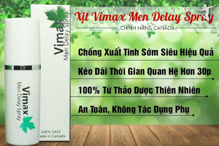 Xịt kéo dài thời gian Vimax-Canada