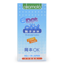 Okamoto Dot De Cool - Bao cao su mát lạnh có gai