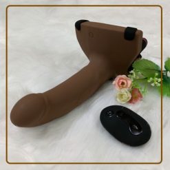 Dương vật dây đeo rỗng ruột có rung điều khiển xa