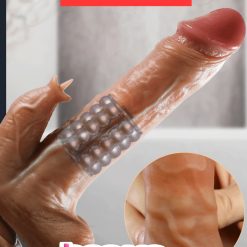 Dương vật giả siêu mềm, siêu khỏe rung thụt liếm điều khiển xa